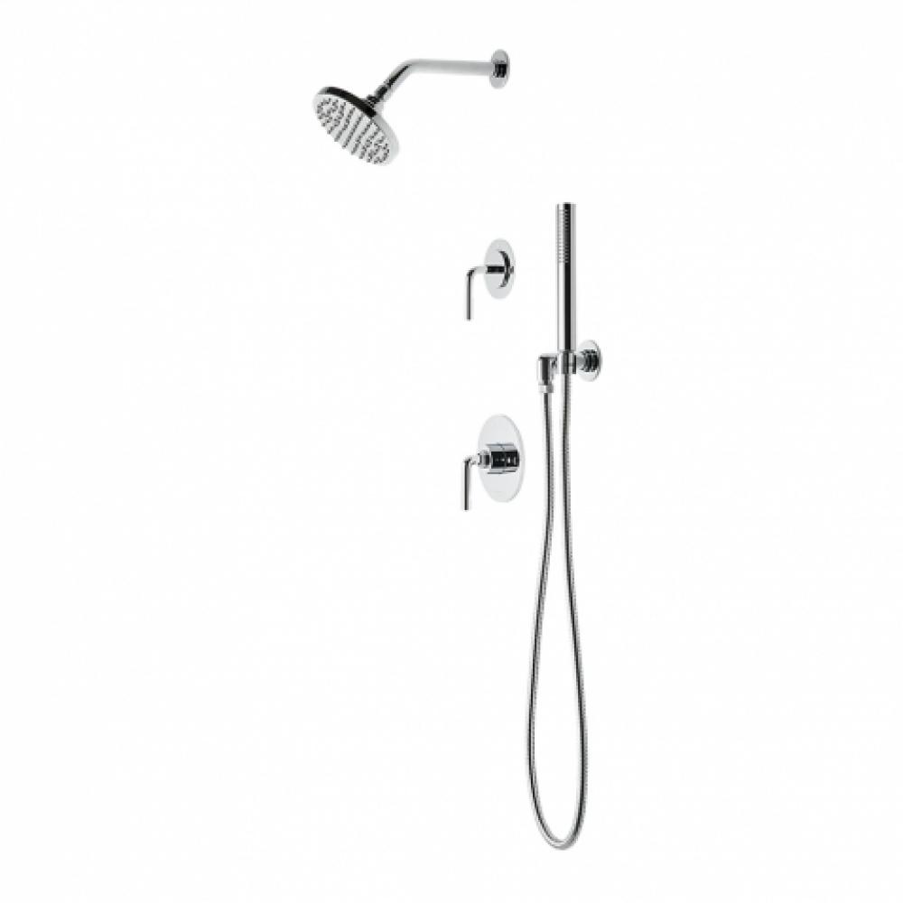 Flyte Pressure Balance Shower Package with 6'' Rain Shower Head, Handshower and