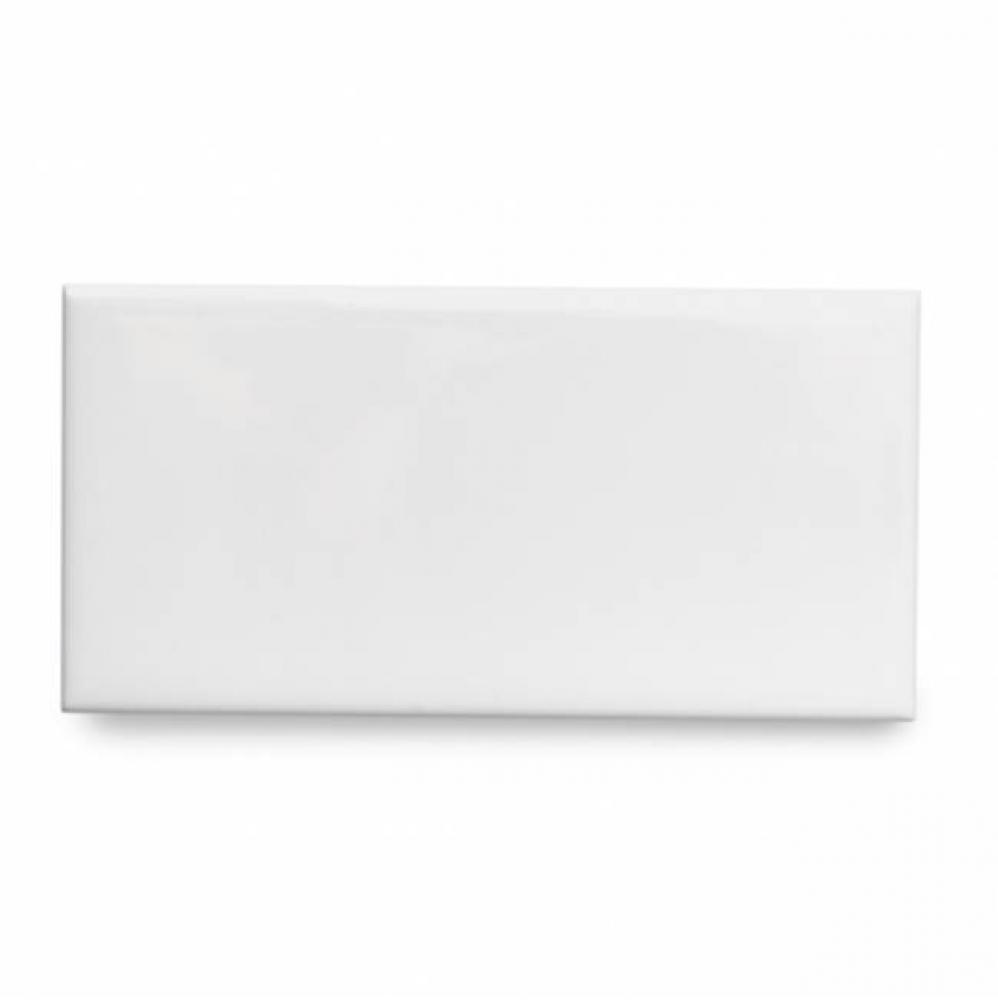 Campus Field Tile 3 x 6 Bullnose Single (Short) in Cinder Glossy