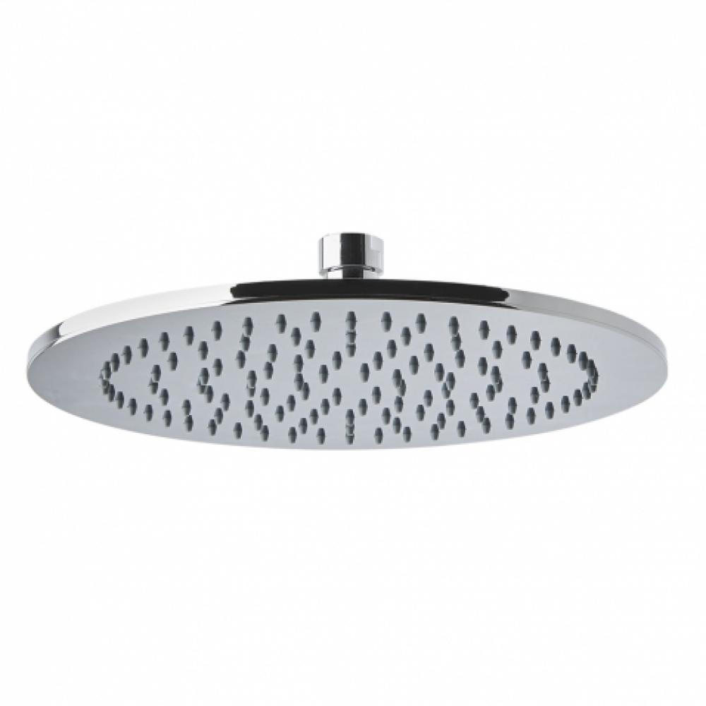 Universal Round Flat 9 1/2 Shower Head in Chrome, 2.5gpm
