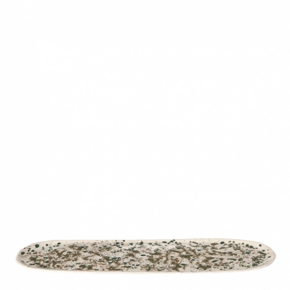 Battuto Long Oval Tray in Multi