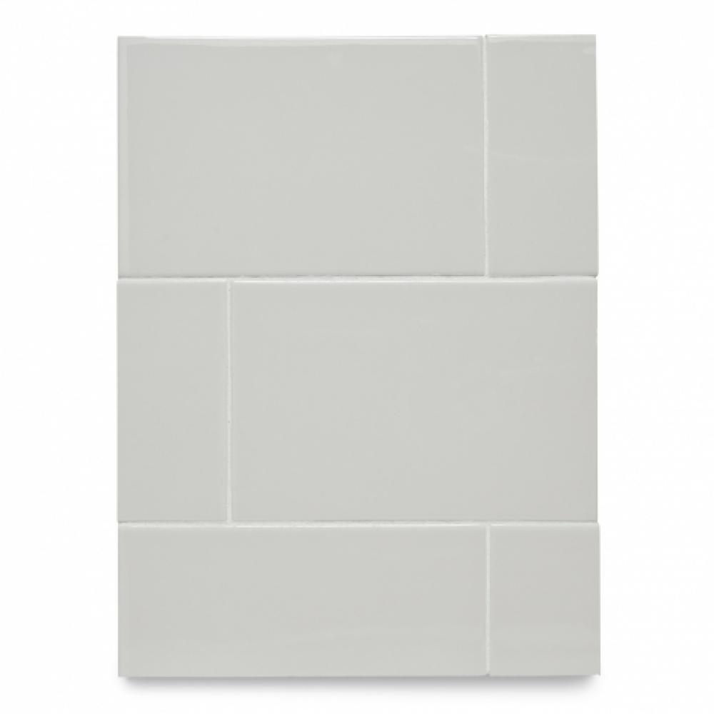 Cottage Field Tile 6 x 9 in Shale Glossy Solid