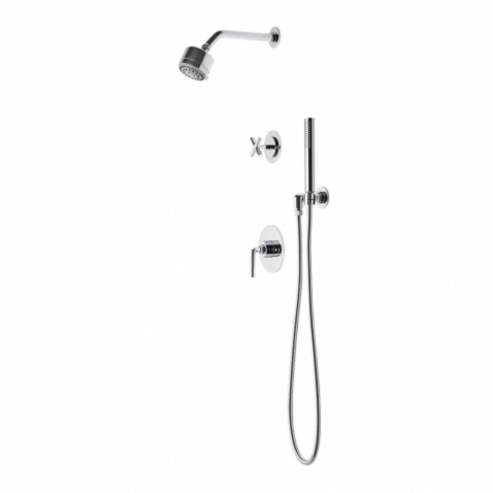 Flyte Pressure Balance Shower Package with 3 1/4'' Shower Head, Handshower and Diverter