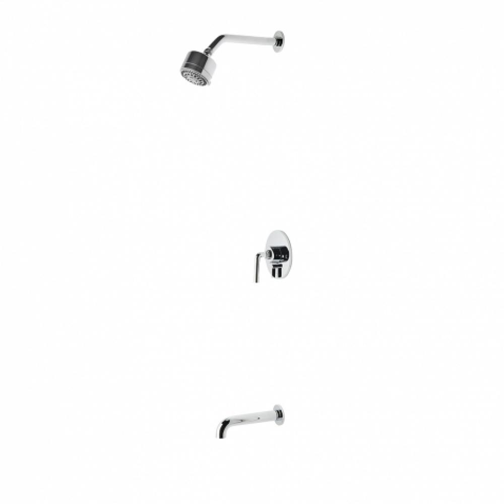 Flyte Pressure Balance Shower Package with 3 1/4'' Shower Head and Tub Spout in