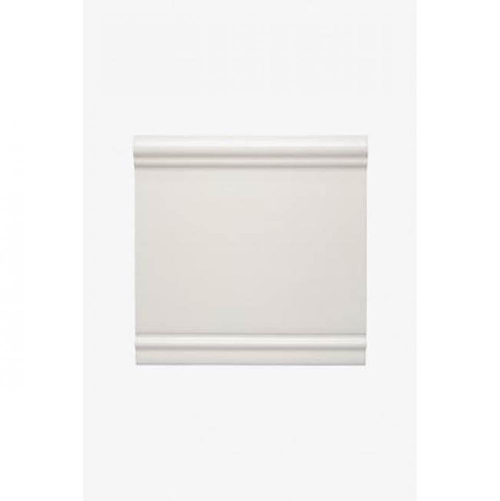 Archive Fifth Avenue Standard Base 6 x 6 V-Cap Stopend (Left) in White Glossy Solid