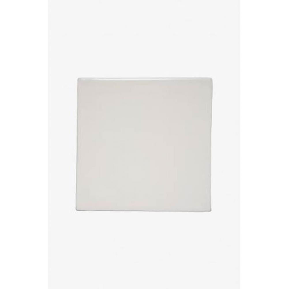 Archive Field Tile 6 x 6 Bullnose Single in White Glossy Solid