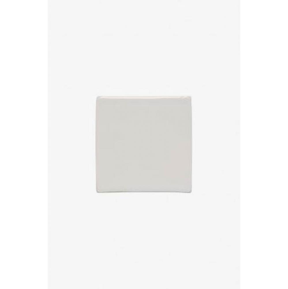 Archive Field Tile 3 x 3 Bullnose Single in White Glossy Solid