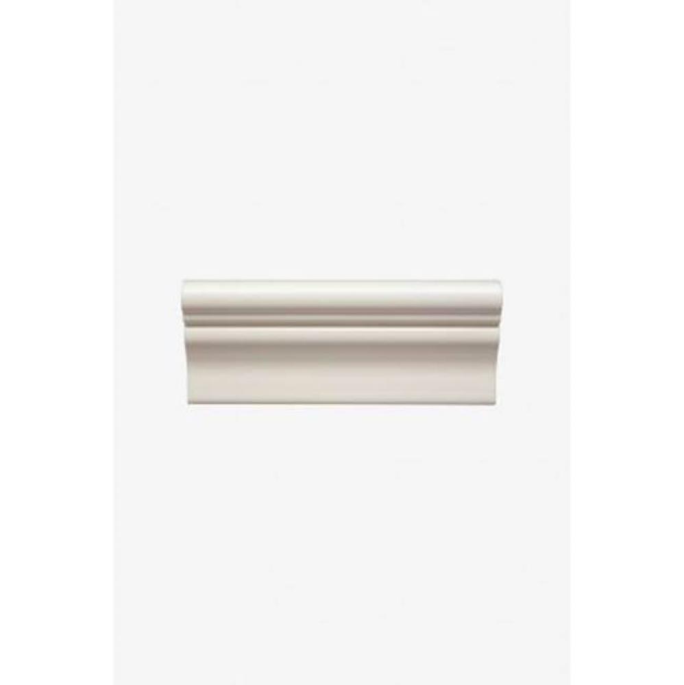 Archive Park Avenue A Rail 2 1/2 x 6 Standard Stopend (Right) in Clear Glossy Crackle