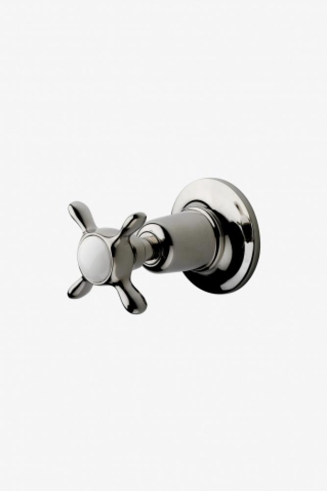 Easton Classic Volume Control Valve Trim with White Porcelain Indice and Metal Cross Handle in
