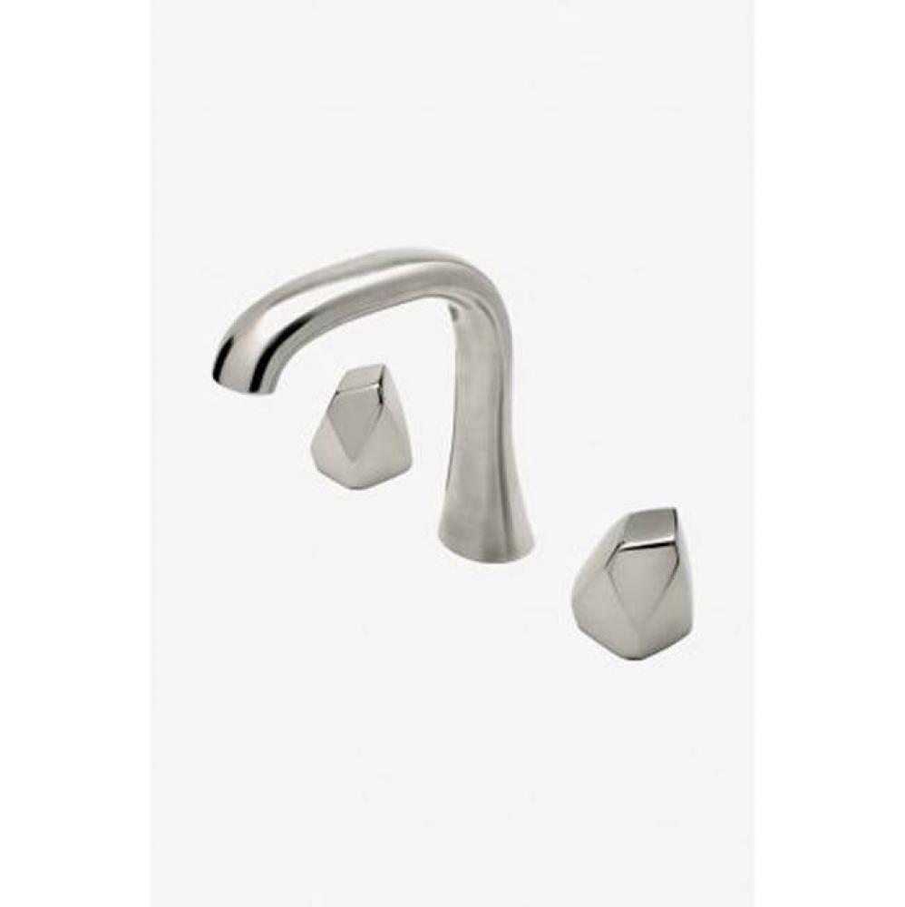 Isla High Profile Lavatory Faucet with Metal Geode Handles in Brass, 1.2gpm (4.5L/min)