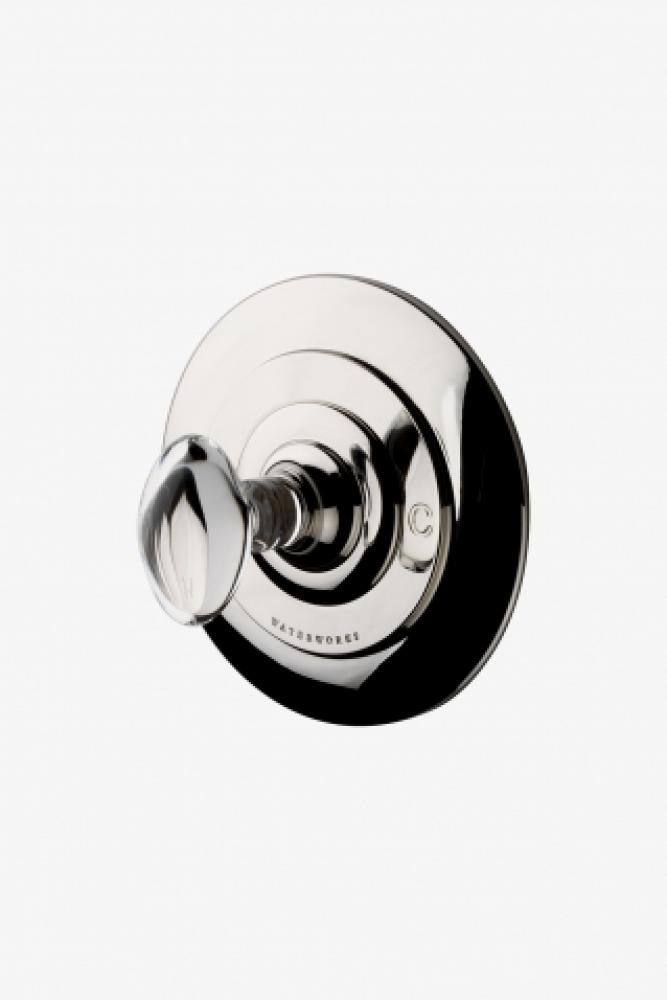 Opus Thermostatic Control Valve Trim with Crystal Egg Handle in