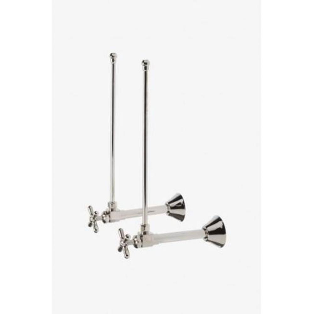 Universal Angle Faucet Supply Kits 1/2 Sweat x 3/8 O.D. Compression in Matte Black  Complies with