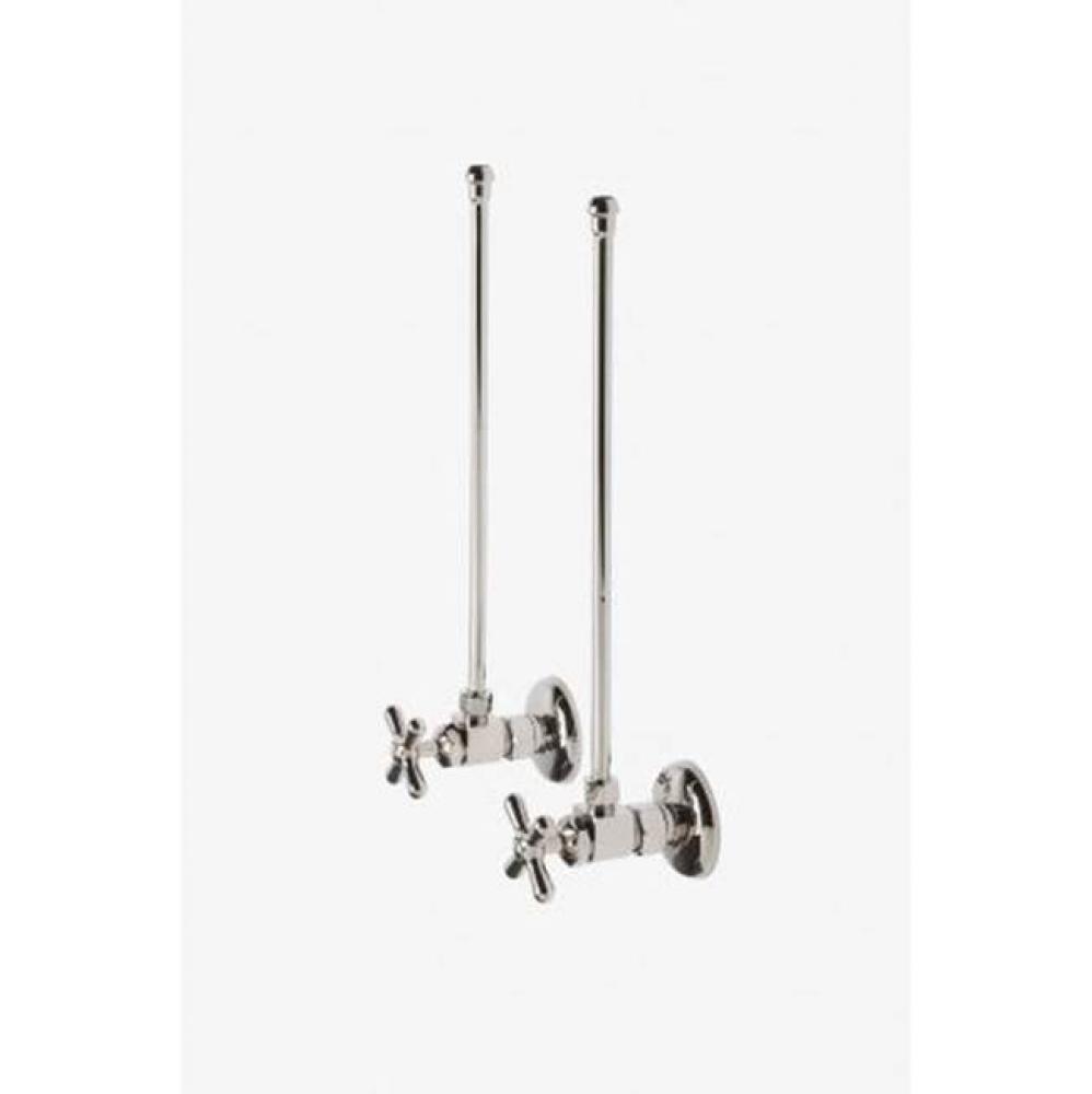 Universal Angle Faucet Supply Kits 1/2 Compression x 3/8 O.D. Compression in Matte Black Complies