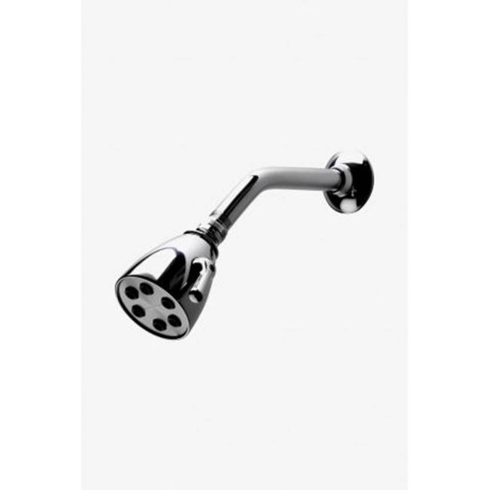 Universal 2 3/4 Shower Head, Arm and Flange with Adjustable Spray in Chrome, 1.75gpm