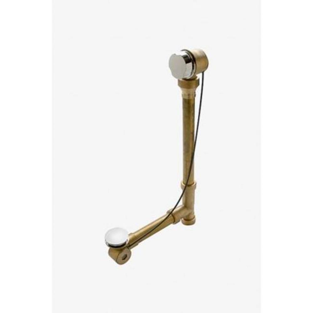 Universal Pop-up Waste and Overflow in Dark Nickel