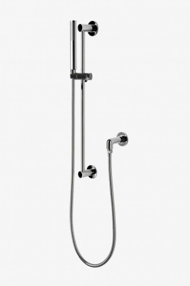 COMMERCIAL ONLY Flyte Handshower On Bar with Metal Handle in Nickel, 1.5