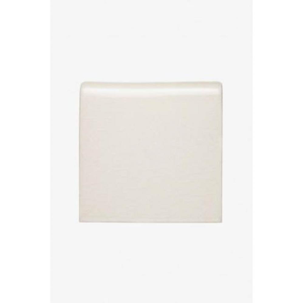 Architectonics Handmade Field Tile 4 1/4 x 4 1/4 Bullnose Single in Geyser  Matte Solid