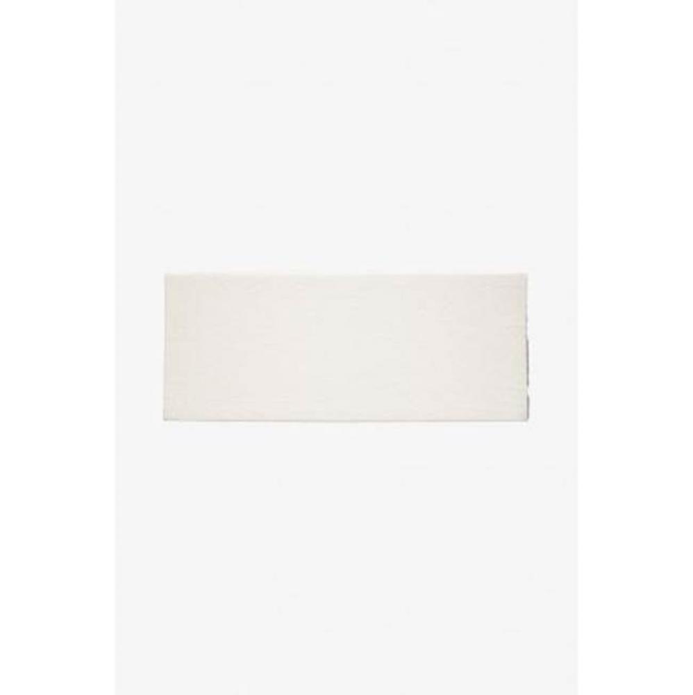 Architectonics Handmade Field Tile 3 1/4 x 8 Bullnose Single (Long) in Frost Glossy Solid