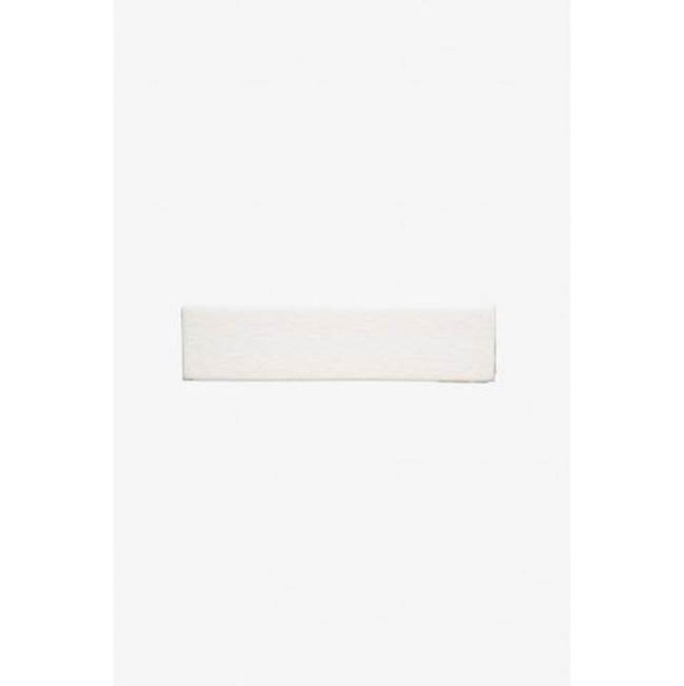 Architectonics Handmade Field Tile 1 1/2 x 6 Bullnose Single (Short) in Foam  Glossy Solid
