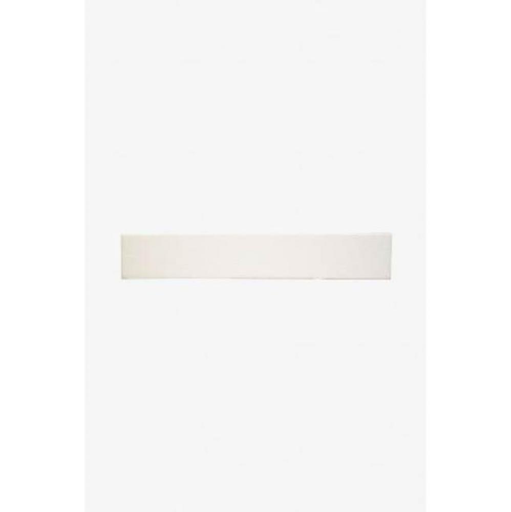 Architectonics Handmade Field Tile 2 x 12 Bullnose Single (Short) in Chalk  Glossy Solid