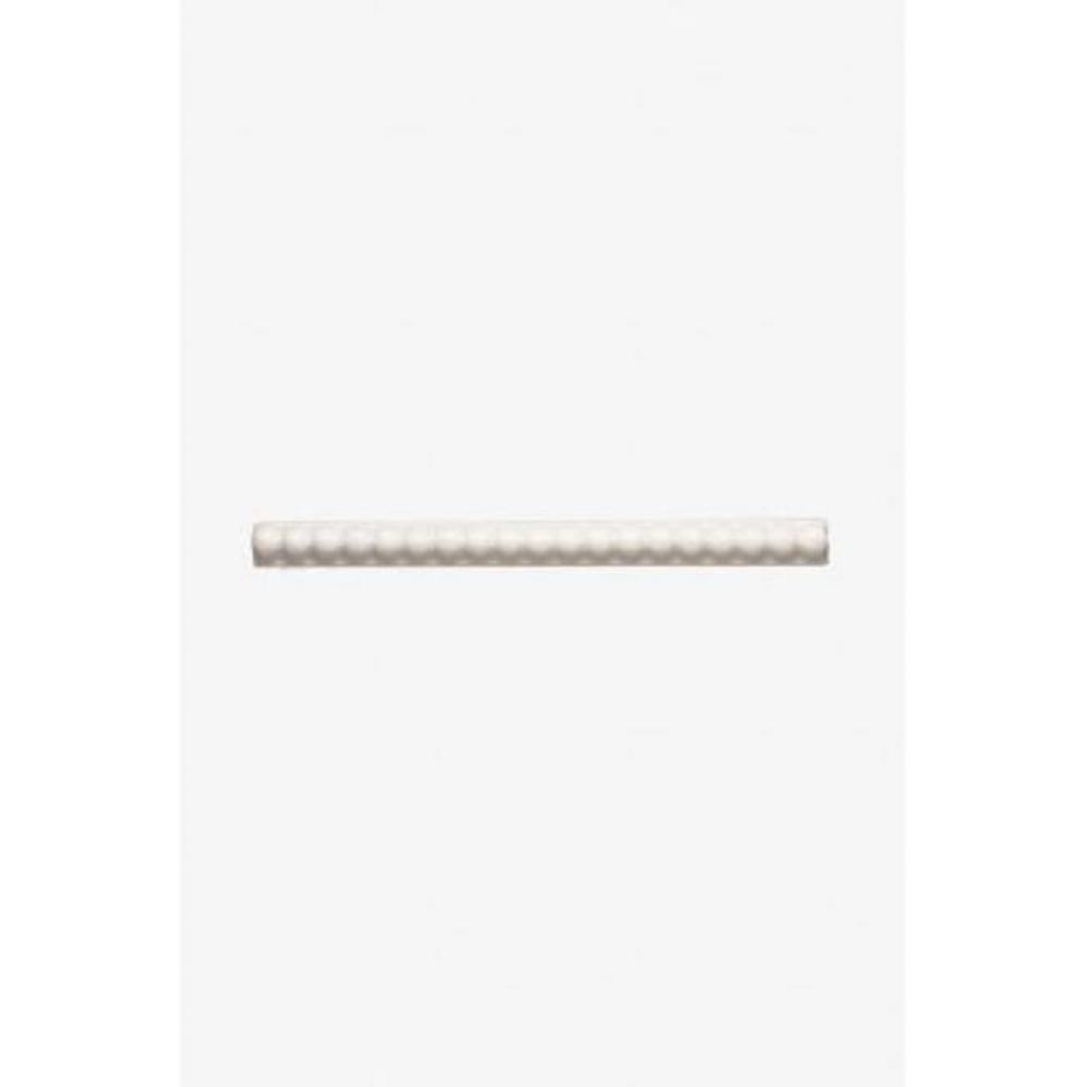 Architectonics Handmade Classic Revival Pearl Bead Liner 1/2 x 6 in Matte White Matte Solid