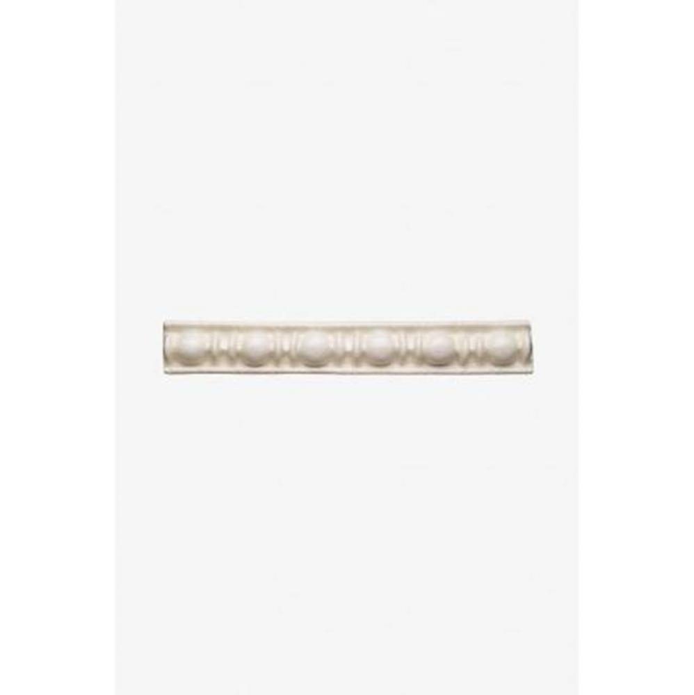 Architectonics Handmade Classic Revival Abacus Liner 1 x 6 in Matte White Matte Solid