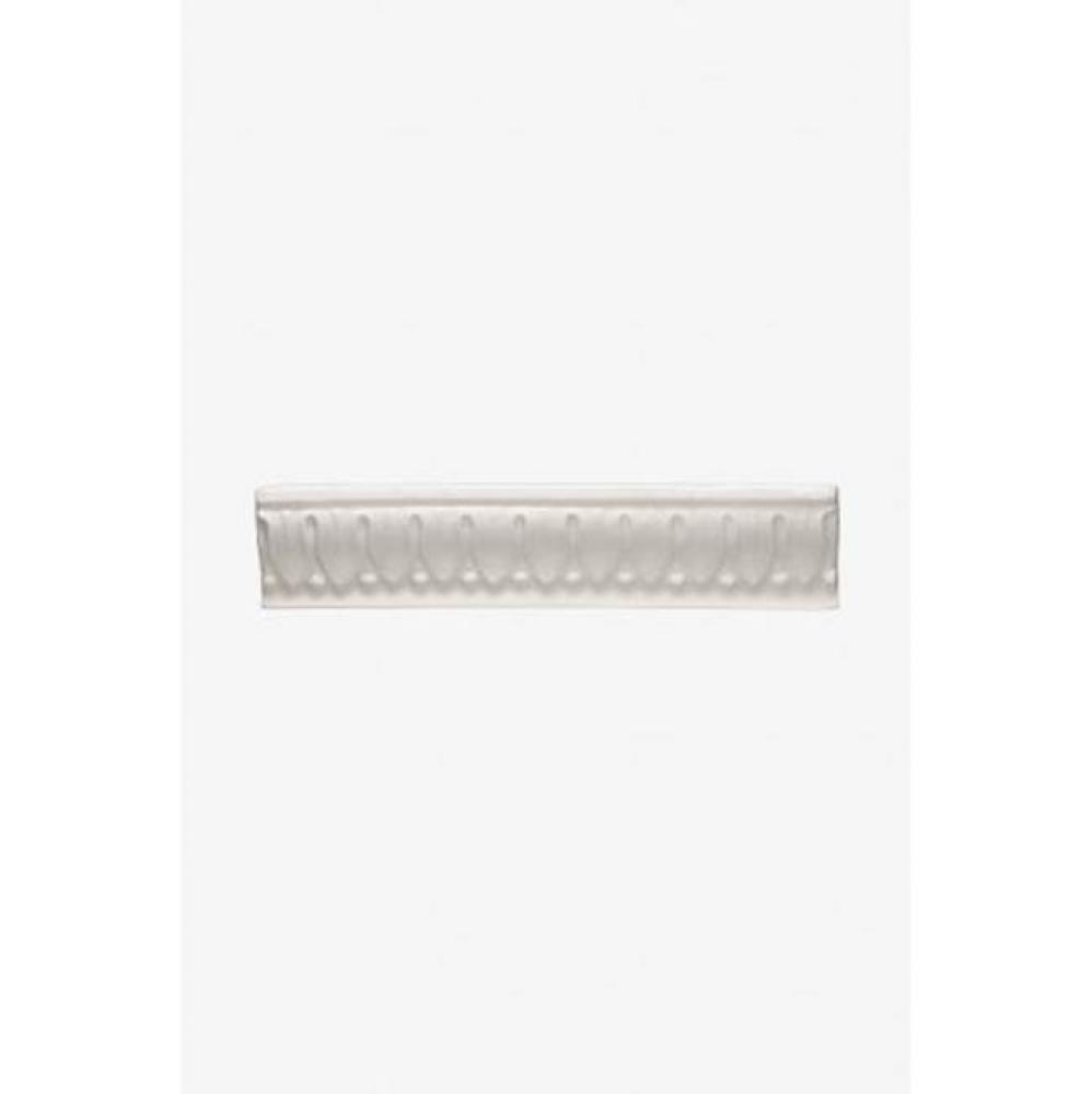 Architectonics Handmade Foliage Privet Rail 1 1/4 x 6 Finished and Glazed (Right) in Indigo Matte