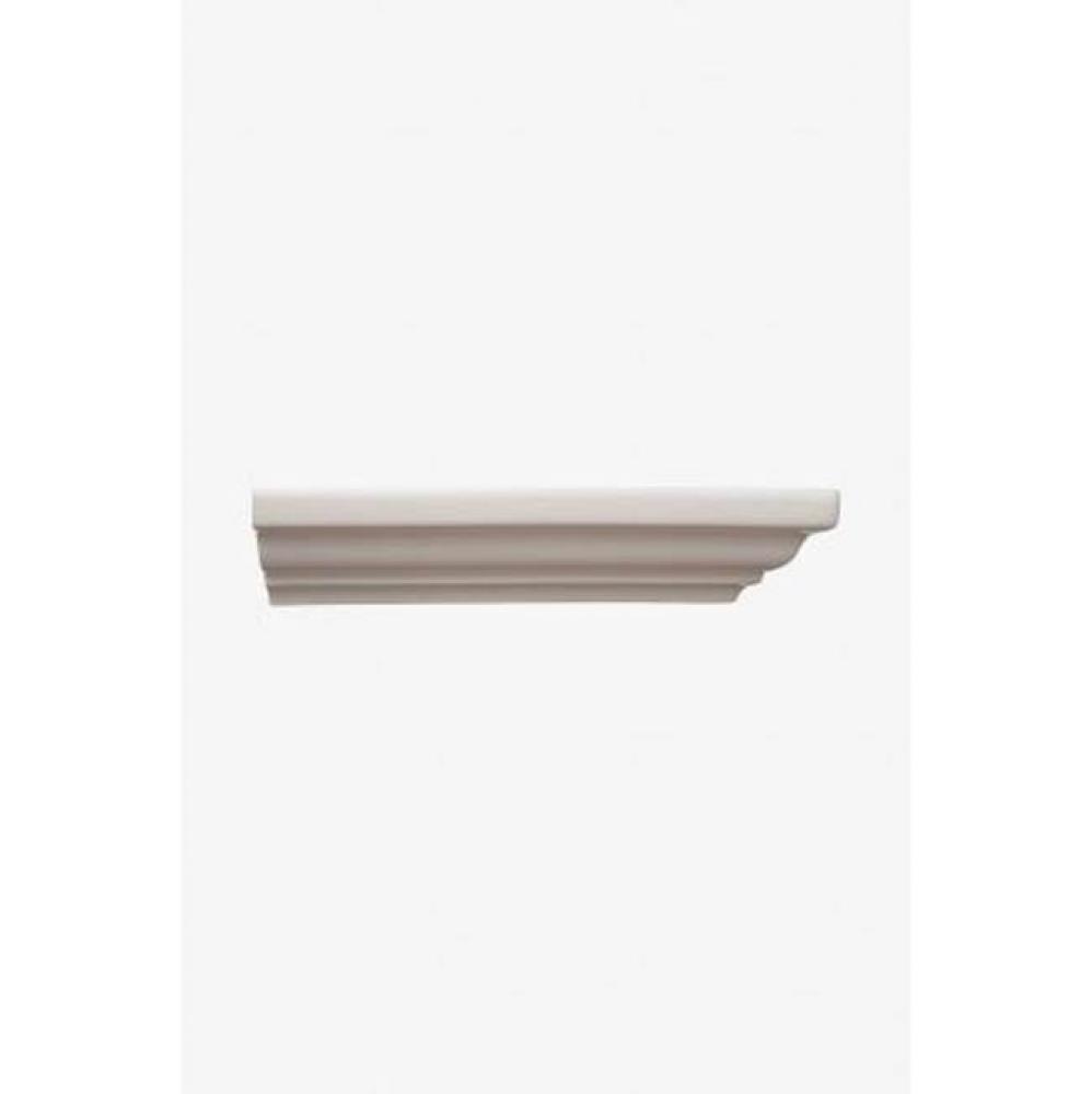Architectonics Handmade Universal Ogee Rail 1 3/4 x 6 Stopend (Left) in Darkroom Glossy Solid