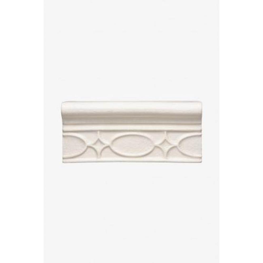 Architectonics Handmade Chinoiserie Ovalette Rail Outcorner in Indigo Matte Crackle