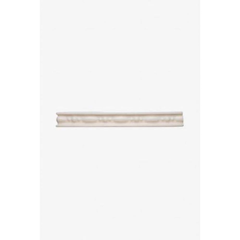 Architectonics Handmade Classic Revival Bead and Barrel Liner 3/4 x 6 Stopend (Right) in Blackout