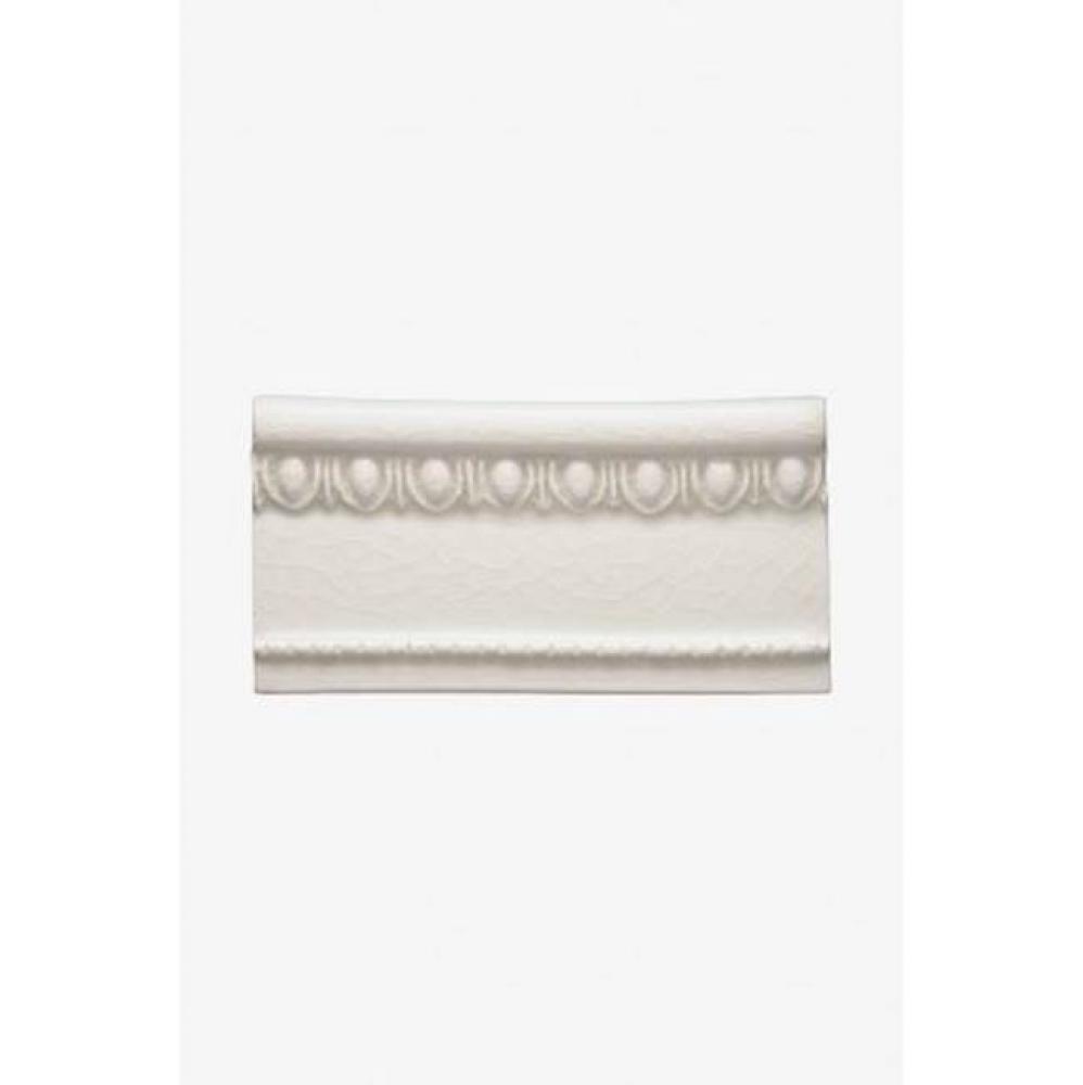 Architectonics Handmade Classic Revival Egg and Dart Valance Rail 3 x 6 Finished and Glazed (Left)