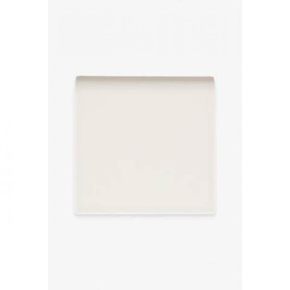 Architectonics Dust-Pressed Mud Cap 4 1/4 x 4 1/4 in Obsidian Glossy Solid