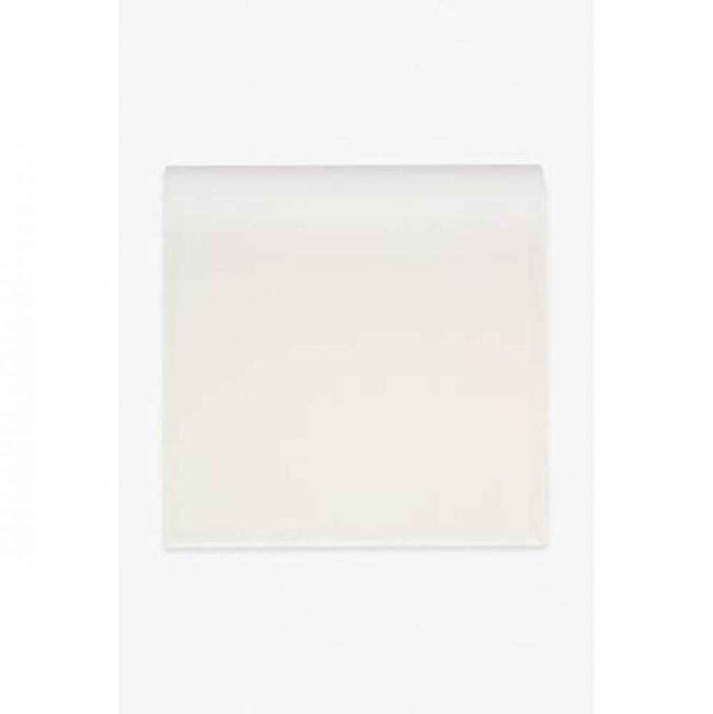 Architectonics Dust-Pressed Mud Cap 6 x 6 in Nantucket White Glossy Solid