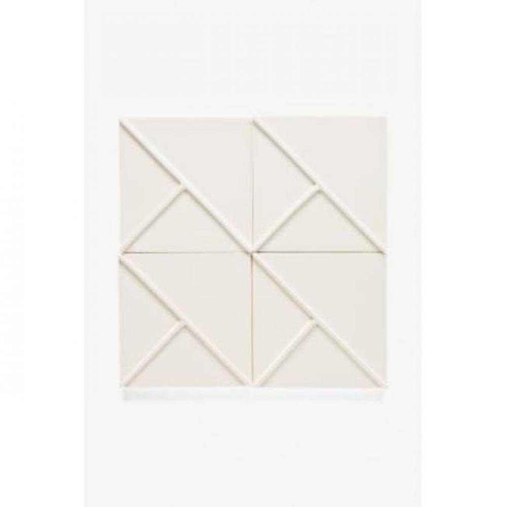 Architectonics Handmade Odyssey Decorative Field Tile Logic Embossed 6 x 6 in Apollo Glossy Solid