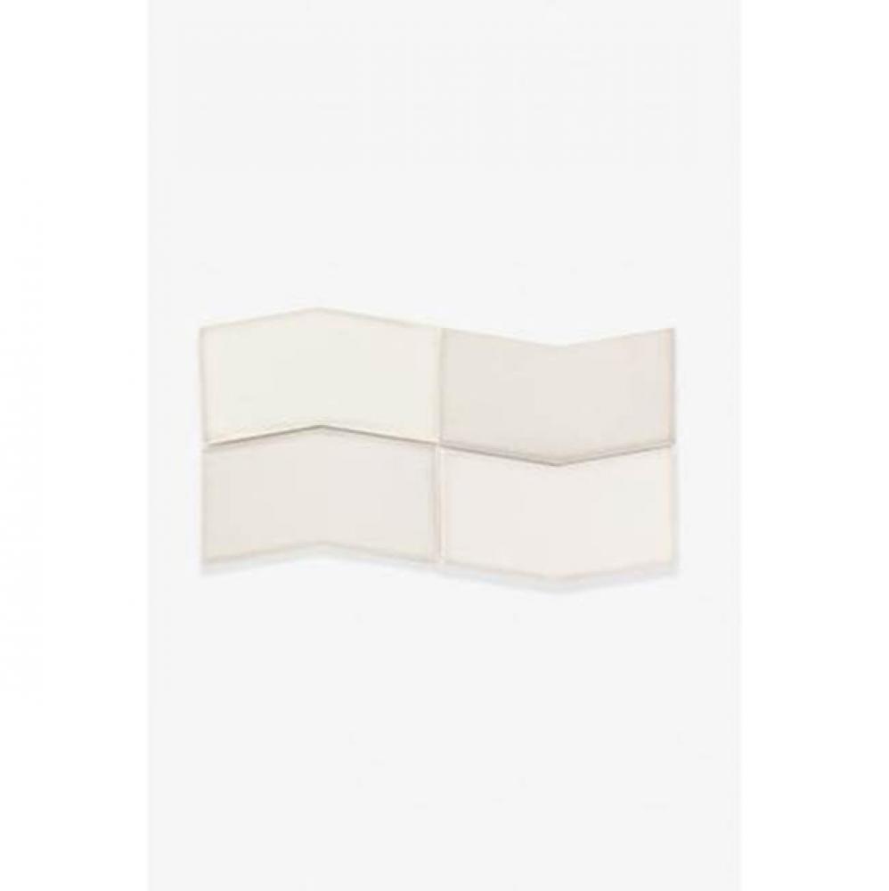 Architectonics Handmade Decorative Field Tile Wing 3 x 6 in Darkroom Glossy Solid