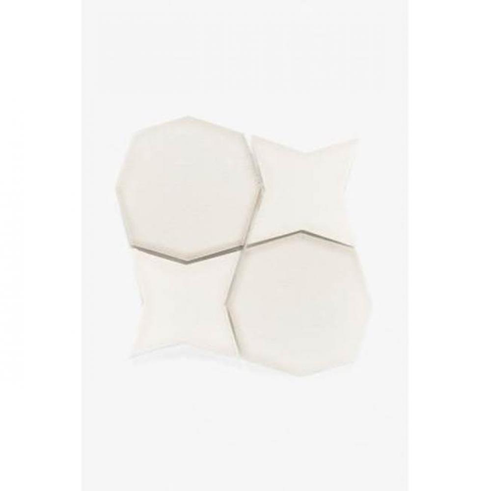 Architectonics Handmade Decorative Field Tile Jigsaw 8 x 8 in Shadow Glossy Solid