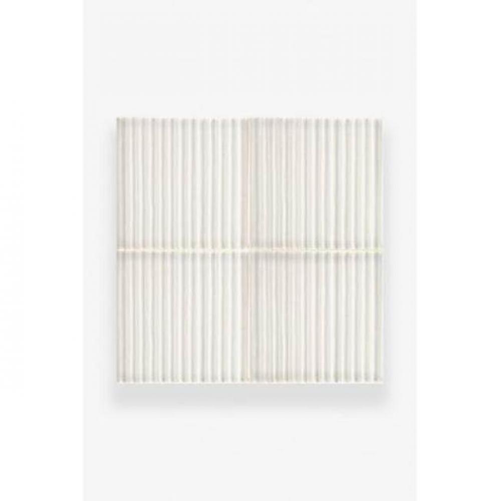 Architectonics Handmade Decorative Field Tile Wide Wale 6 x 6 in Shadow Glossy Solid