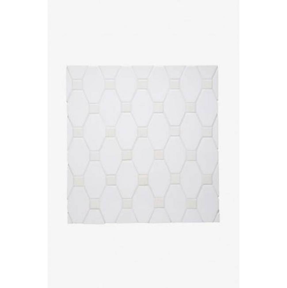 Architectonics Handmade Decorative Field Tile Diamond and Dot 4 1/4 x 4 1/4 in Rue Glossy Crackle