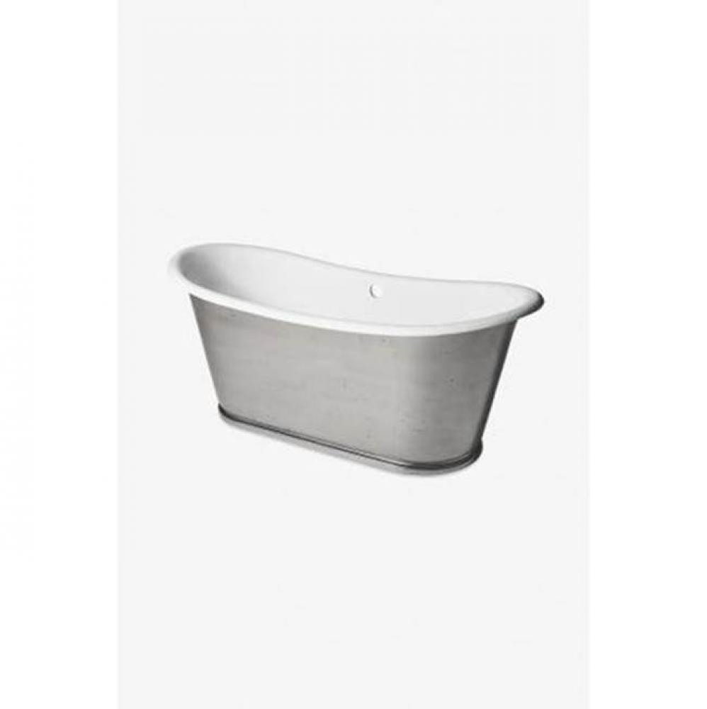 Candide 65 x 28 x 28 Freestanding Oval Cast Iron Bathtub without Slip Resistance in Unpainted Prim
