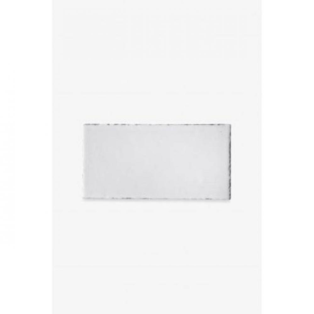 Bradbury Field Tile 3 1/8 x 6 1/4 Single (Long) Edge Glazed in Magnetite Glossy Solid