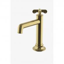 Waterworks 07-89954-82397 - Henry One Hole High Profile Bar Faucet , Metal Cross Handle in Burnished