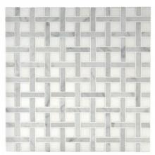 Waterworks 03-07754-56141 - Aqualinea 3/8'' x 2'' Basketweave Mosaic in Stone Group