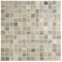 Waterworks 03-57913-68922 - Keystone 2cm Stacked Mosaic in Silver Cloud Honed