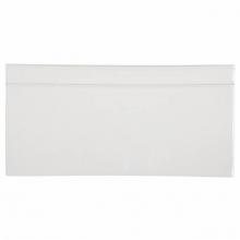 Waterworks 02-90622-45123 - Cottage Batten Base 6'' x 12'' in Dover White Glossy Solid
