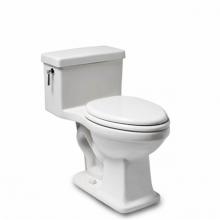 Waterworks 14-13856-87340 - Alden One Piece High Efficiency Elongated Watercloset in Bright White with Molded Wood Seat and