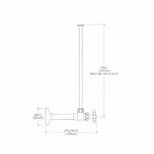 Waterworks 26-58917-71227 - Universal Angle Watercloset Supply Kits 1/2'' IPS x 3/8'' O.D. Compression in
