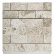 Waterworks 03-40202-28975 - Studio Stone 1 7/8'' x 3 3/4'' Staggered Mosaic in Graphite