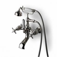 Waterworks 26-21764-02300 - Easton Vintage Exposed Tub Filler, Metal Handshower and Lever Diverter in Antique