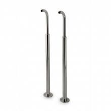 Waterworks 26-39447-85874 - Universal Pair of 3 3/4 x 5 1/2 x 35 Floor Unions in Unlacquered Brass