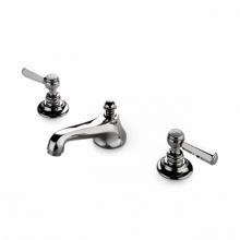 Waterworks 07-82397-30549 - Astoria Low Profile Three Hole Deck Mounted Lavatory Faucet with Metal Hexagonal Lever Handles in