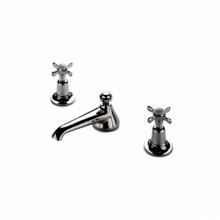 Waterworks 07-38525-64255 - Easton Classic Low Profile Three Hole Deck Mounted Lavatory Faucet with Metal Cross Handles in